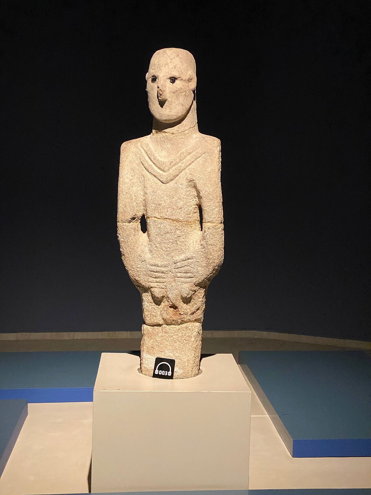 The Balıklıgöl statue — Urfa Man — recovered from the Yeni Mahalle district of Şanlıurfa.